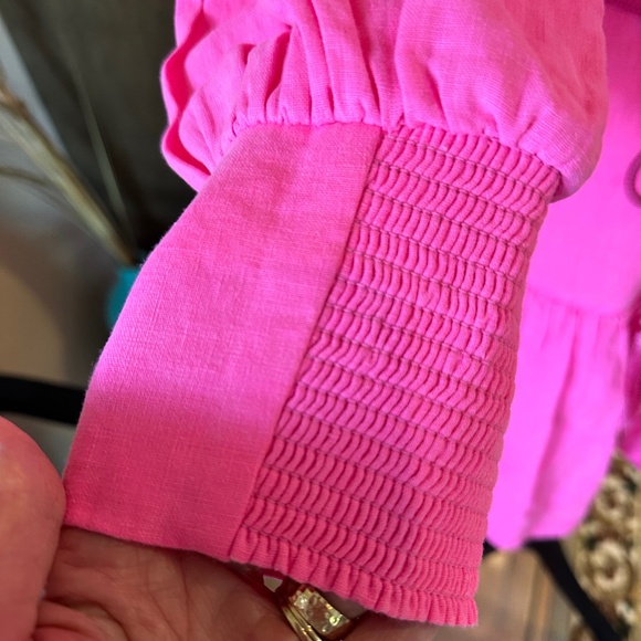 💥Lilly Pulitzer - DRENA Linen Dress NWT- Passion Fruit Pink - Lined - NWT!!!💥 - Picture 11 of 14